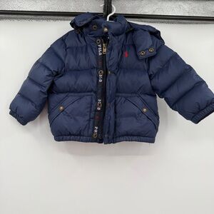 Polo Ralph Lauren navy down jacket 2t